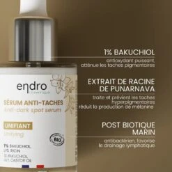 Serum Anti Taches -Endro Cosmetiques serum anti taches 1 de bakuchiol endro cosmetiques serums visage 582722